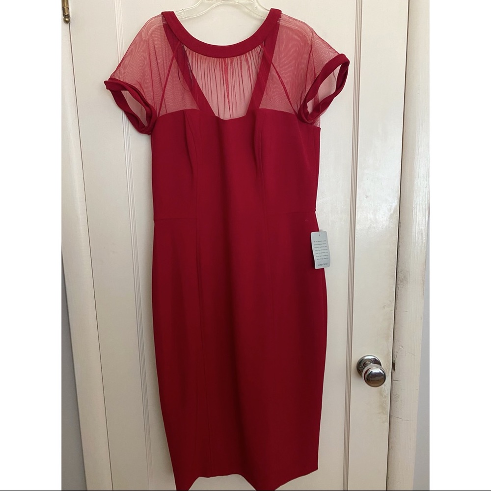 Maggie London illusion dress